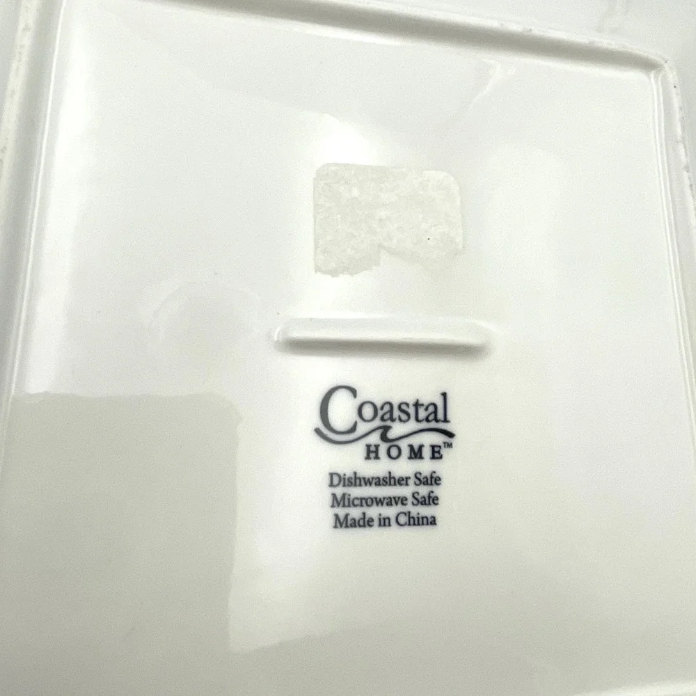 Coastal Home Cape Coral Starfish Square Salad Plates 9